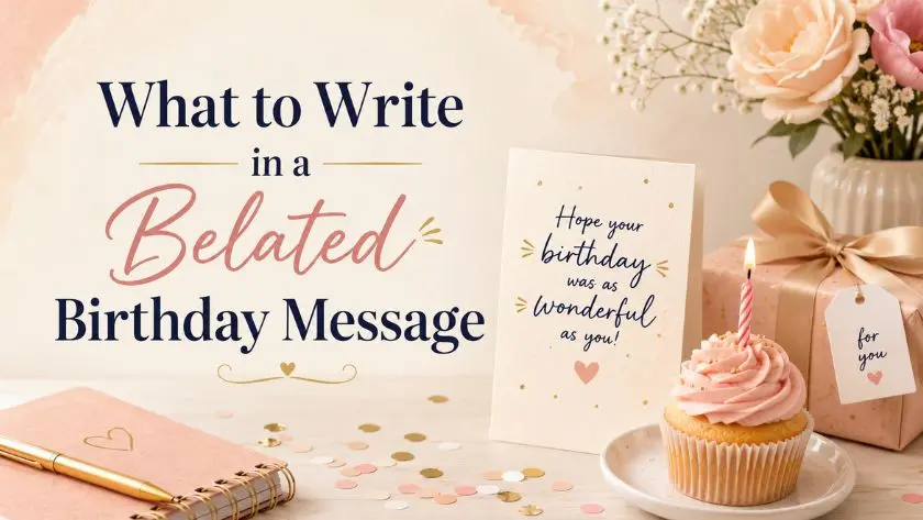 What to Write in a Belated Birthday Message