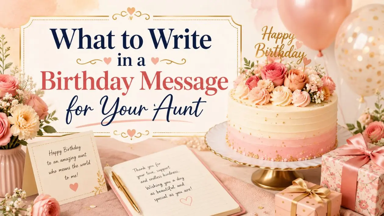 What to Write in a Birthday Message for Your Aunt
