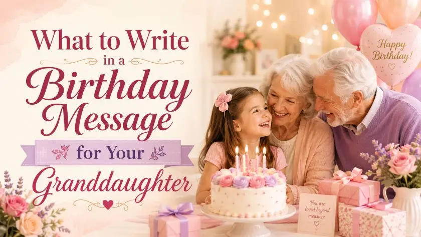 What to Write in a Birthday Message for Your granddaughter