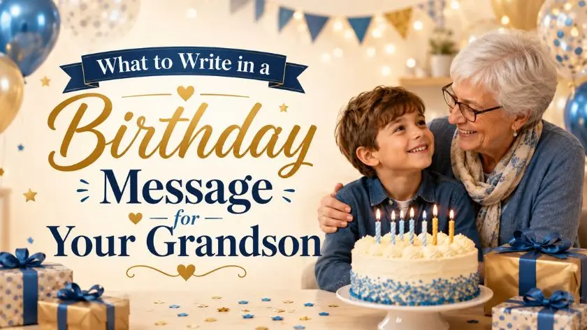 What to Write in a Birthday Message for Your grandson