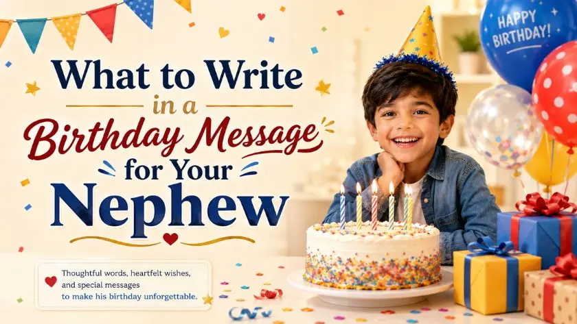 What to Write in a Birthday Message for Your Nephew