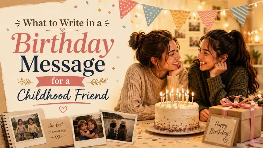 What to Write in a Birthday Message for Your childhood friend