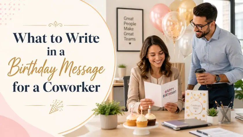 What to Write in a Birthday Message for a Coworker