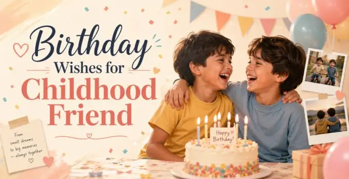 130+ Birthday Wishes for Childhood Friend: Nostalgic, Heartfelt & Memory-Filled Messages