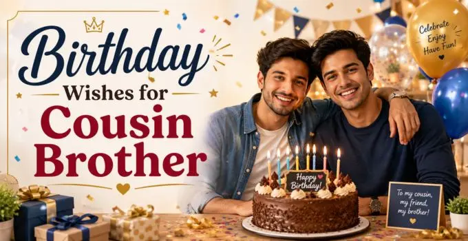 150+ Birthday Wishes for Cousin Brother: Funny, Short & Heart Touching Messages