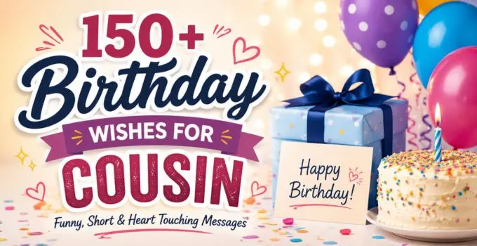 150+ Birthday Wishes for Cousin: Funny, Short & Heart Touching Messages