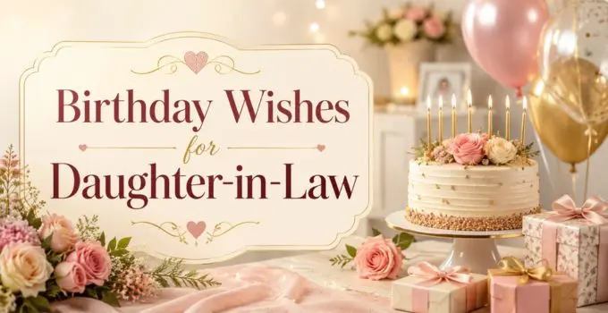 Birthday Wishes for Daughter-in-Law: Heartwarming, Short, Inspirational & Special Messages