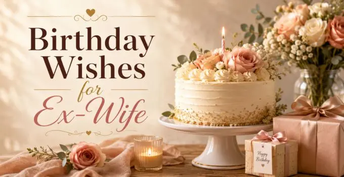 Birthday Wishes for Ex-Wife: Respectful, Short, Friendly & Thoughtful Messages