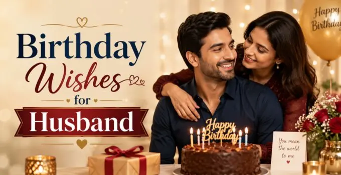 150+ Birthday Wishes for Husband: Romantic, Heart Touching & Blessing Messages