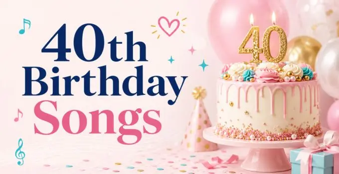 40th Birthday Songs for Parties, Reels, Slideshows and Turning-40 Moments