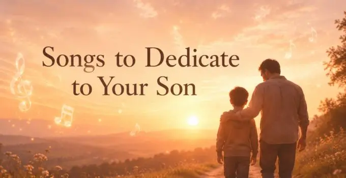 Songs to Dedicate to Your Son for Tributes, Birthdays, Graduations and Special Moments
